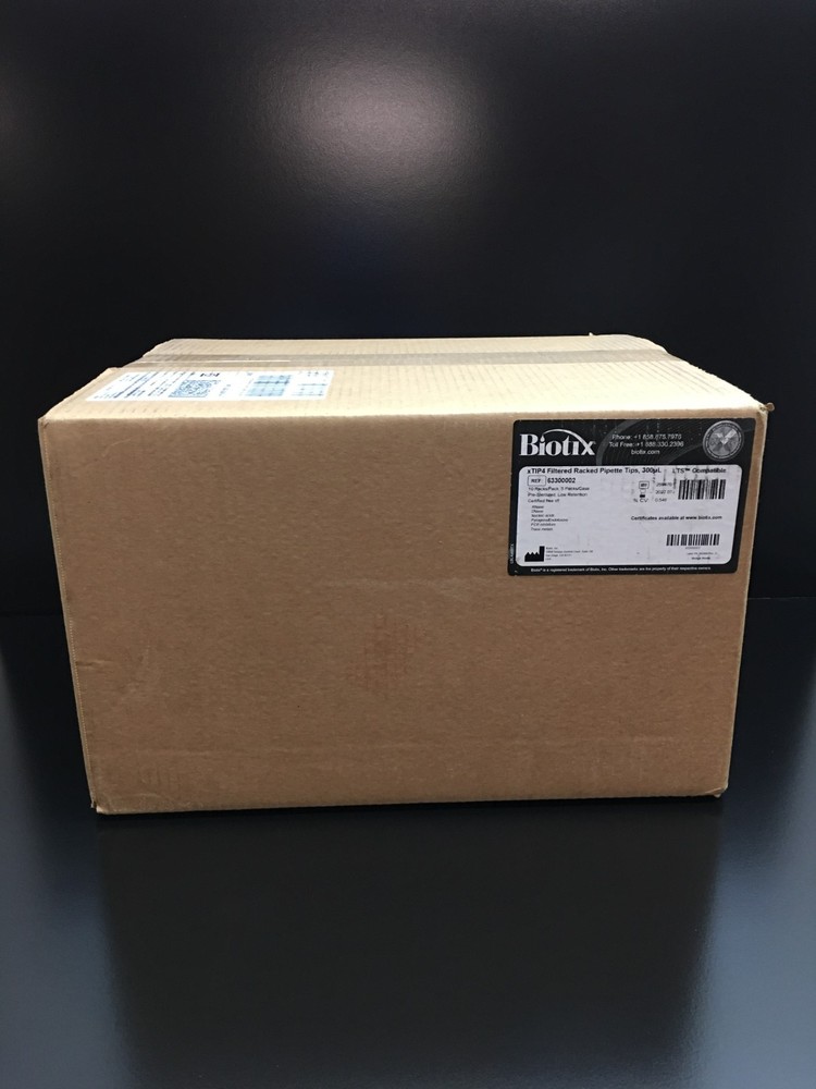 Biotix REF 63300002 xTIP4 Filtered Racked Pipette Tips 300uL Low Retention