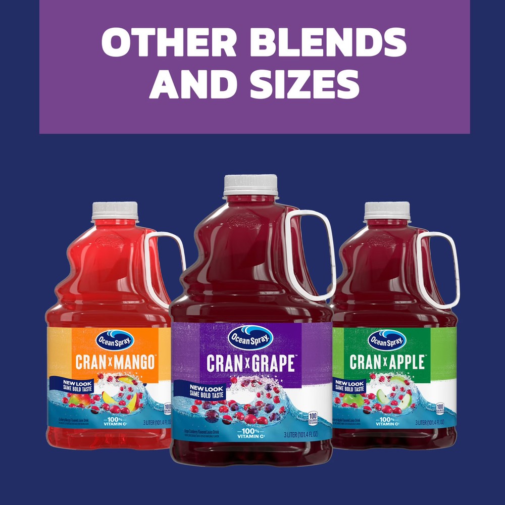 Ocean Spray Cran-Grape Juice Drink 101.4oz 3 Pack