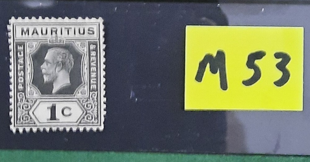 Mauritius King George V,  1 cent stamp