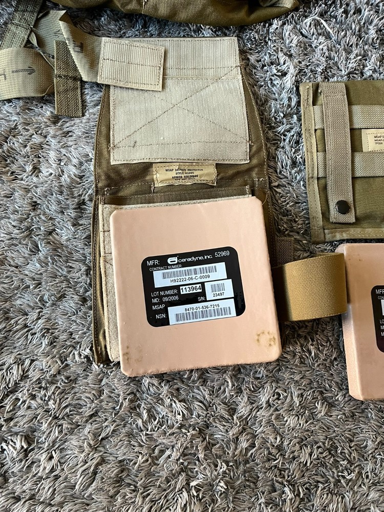 Side Ballistic Insert 6x6 Set Tan SOCOM MBAV Component Kit