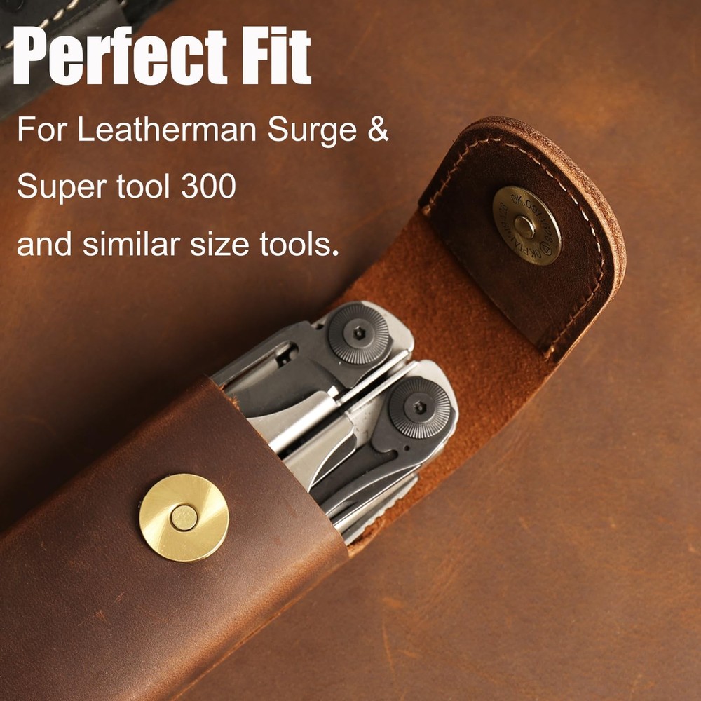 Leather Multitool Sheath for Belt - Multitool Holster for Belt - Leather Mult...