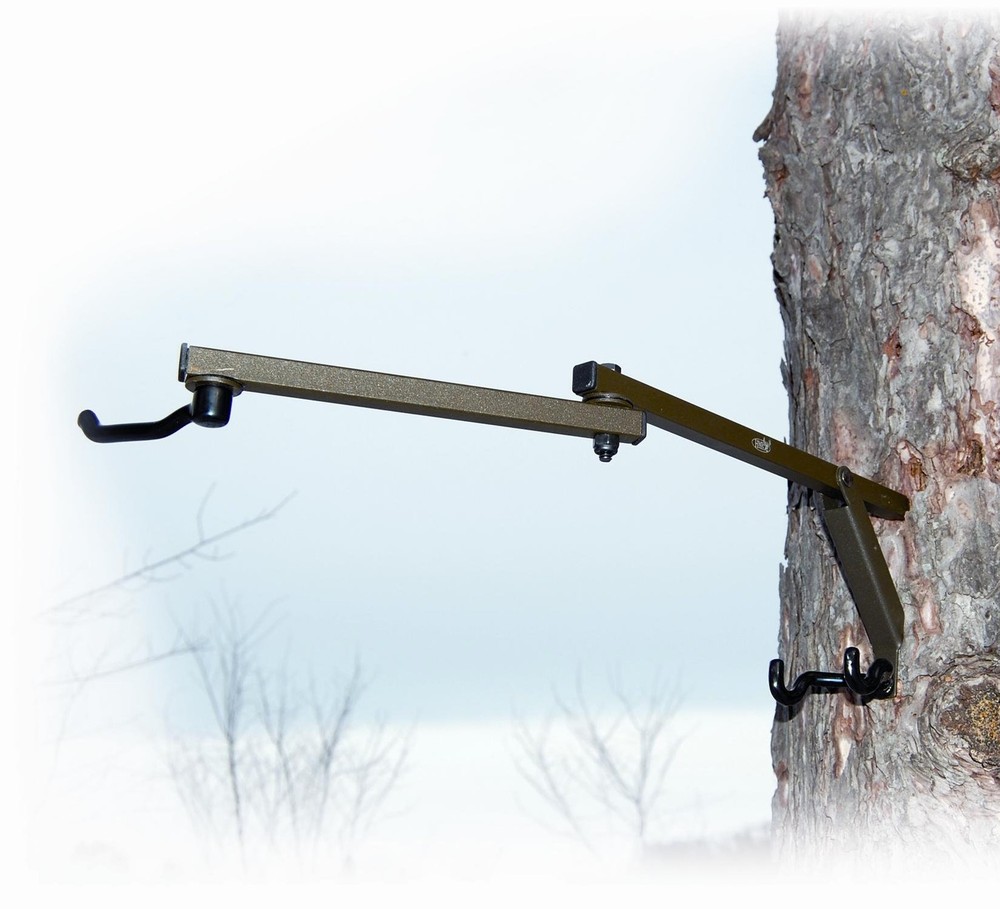 Secure Tree Stand Pro Series Bow Hanger with Dual-Prong Accessory Hooks