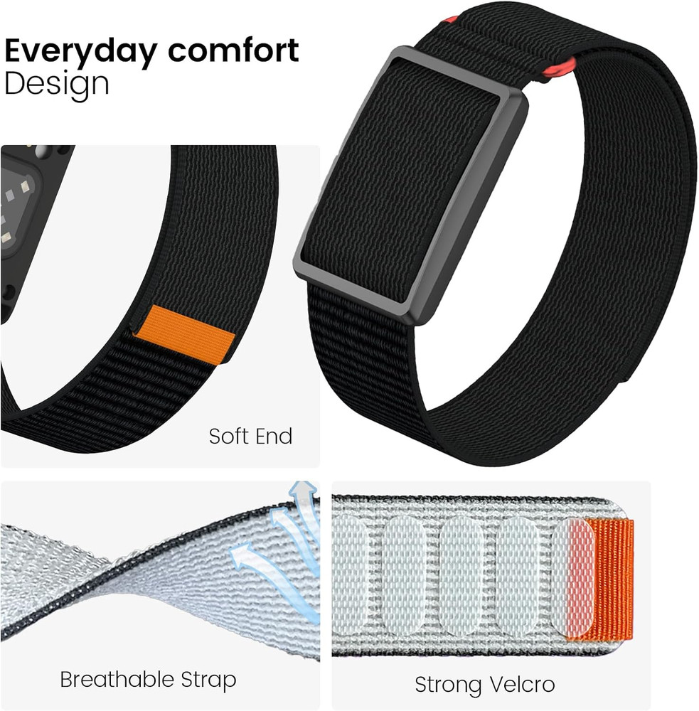 Nylon Armband Compatible with Polar Loop/Visible Tracker Bicep Bands, Adjustable