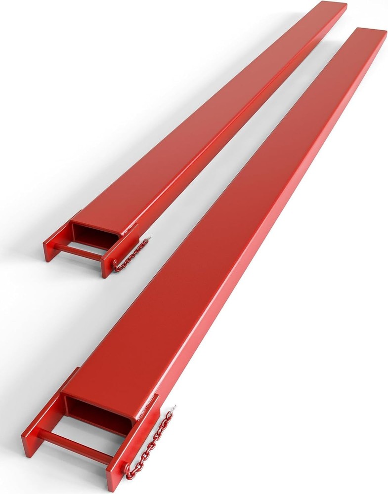 96 Inch Forklift Pallet Extensions, Fork Extensions 5.3 Inch Width, 5500 LBS ...