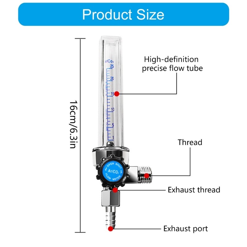 High Precisions Argon CO2 Flow Controller Workshop Argon CO2 Regulator Flowmeter
