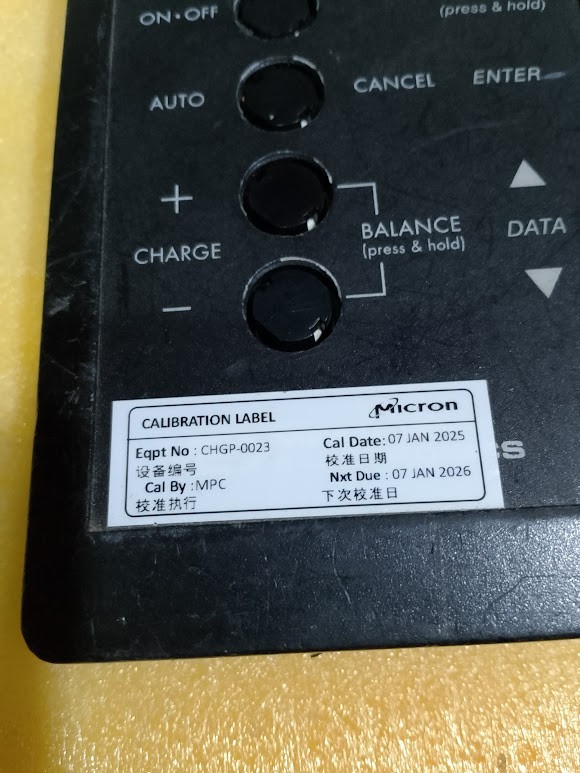 MEX Monroe Electronics CHGP-0023 IONIZER PERFORMANCE ANALYZER 287a Ver 1.13