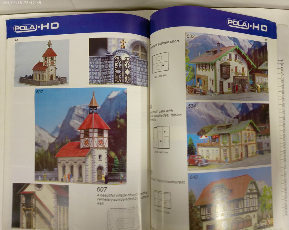 POLA 1983 Model Construction Kits HO-N Catalog
