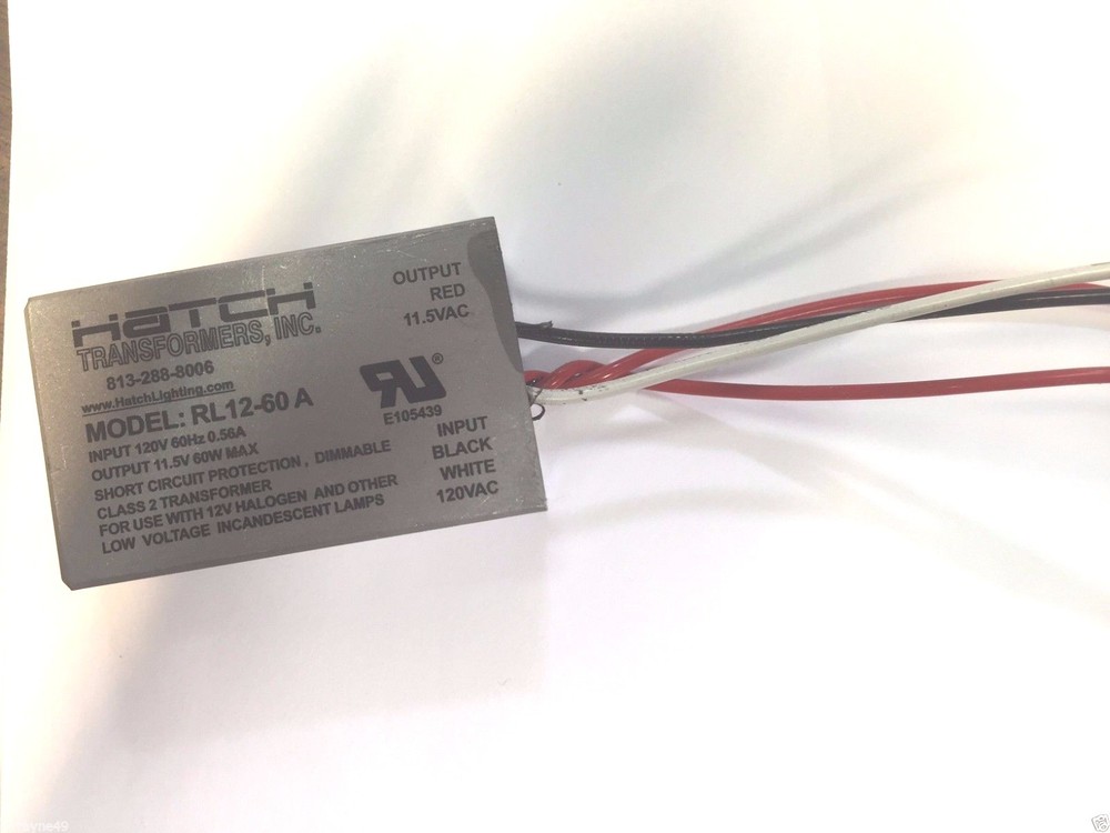 Hatch 10PC 60W Electronic Transformer 120V 12V RL12-60 A