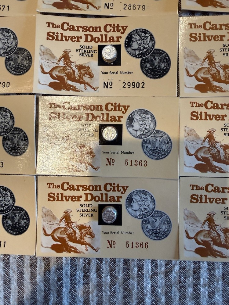 Miniature CC Silver Dollars Sterling Silver 30 Sets