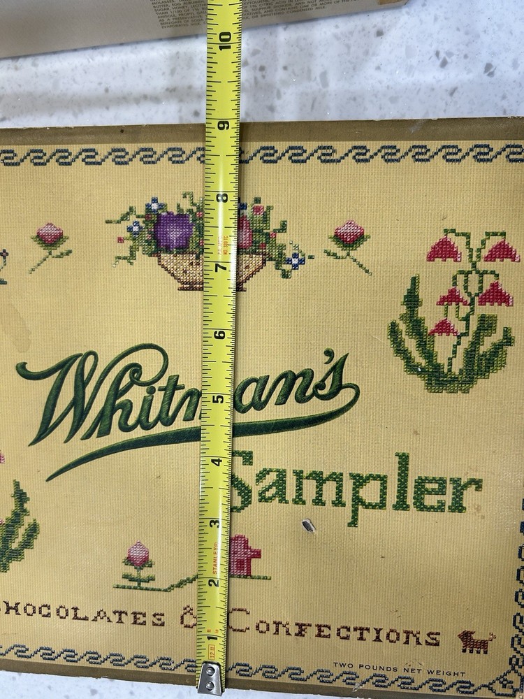 Two Vintage Whitman`sampler And One Russell Stover Candy Box EMPTY Boxes
