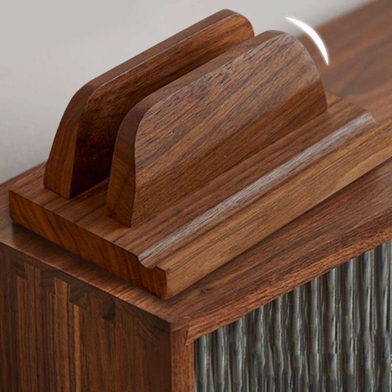 Multifunction Walnut Device Stand Walnut Stand Compact for Work Study