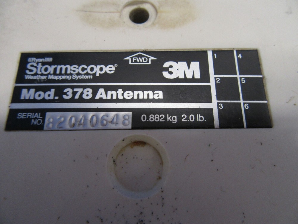 3M Stormscope Mod. 378 Antenna (0419-354)