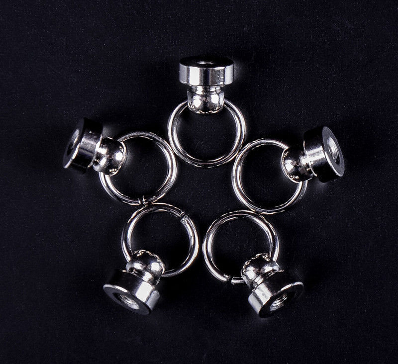 5pcs Silver CONNECTOR JOINT Medium Purse Wallet Chain Rope Key Safety Hardware