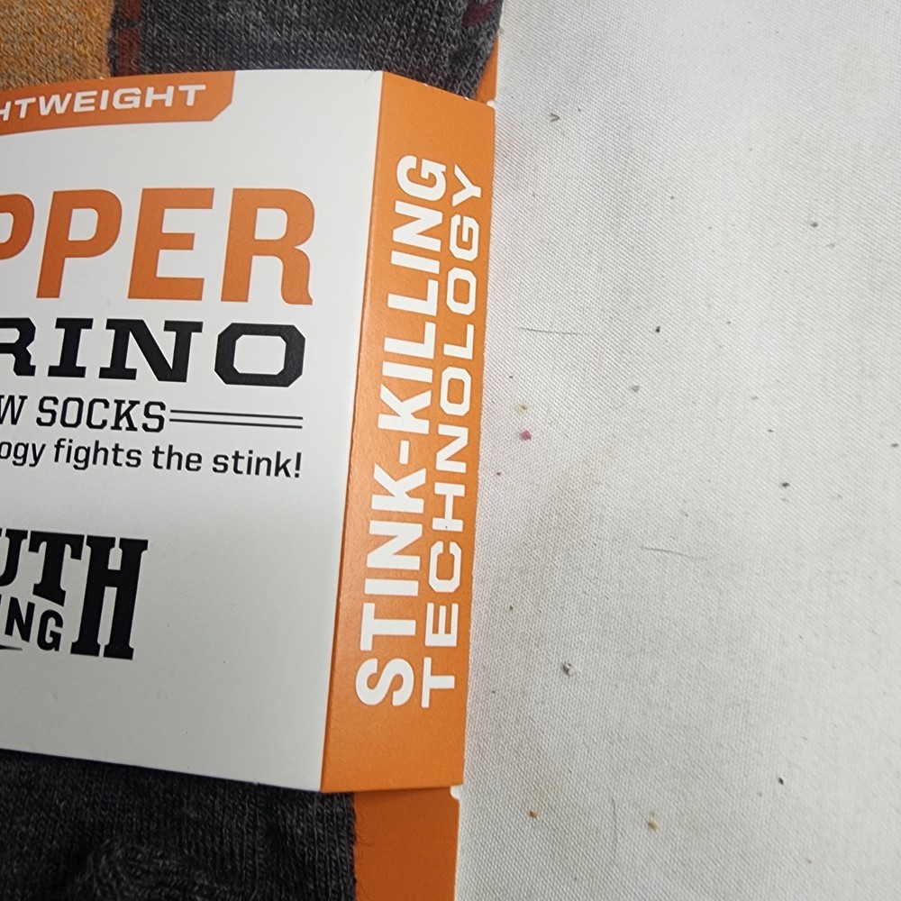 DULUTH TRADING CO No-Show COPPER MERINO Wool Compression Arch Socks Size M (8-9)