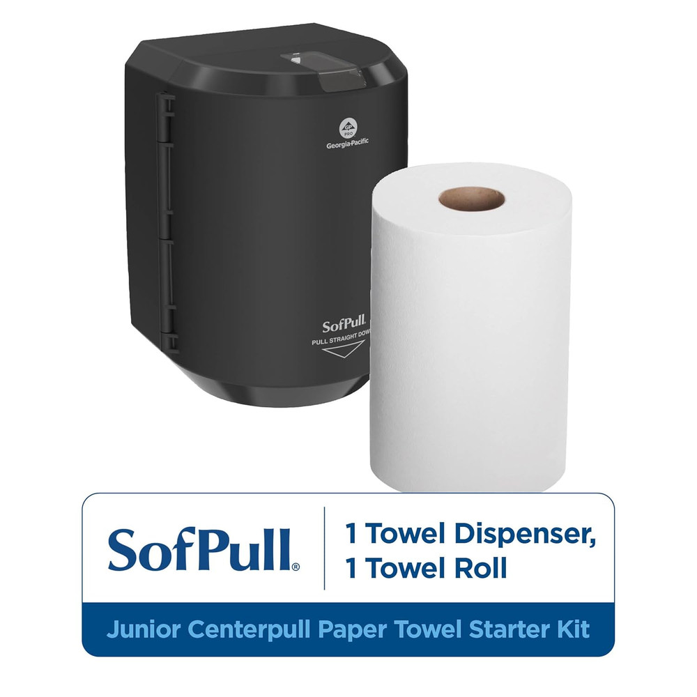 Sofpull Centerpull Junior Paper Towel Dispenser Starter Kit by GP PRO, 58009B, 1