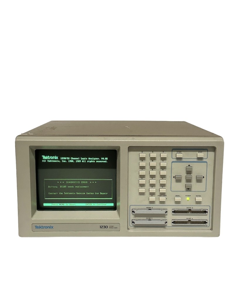 Tektronix 1230 ~ 32-Channel Logic Analyzer ~ Working / Broken Handle / READ