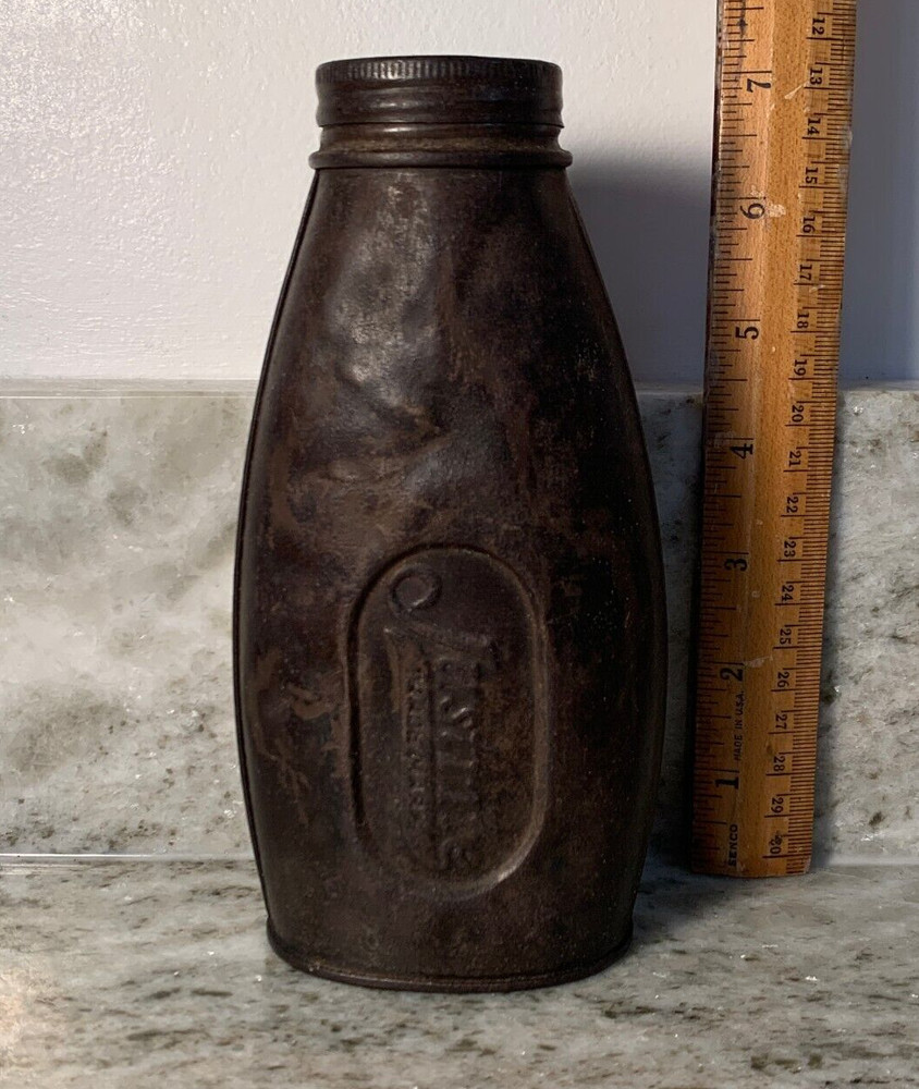 Vintage Justrite Metal Bottle