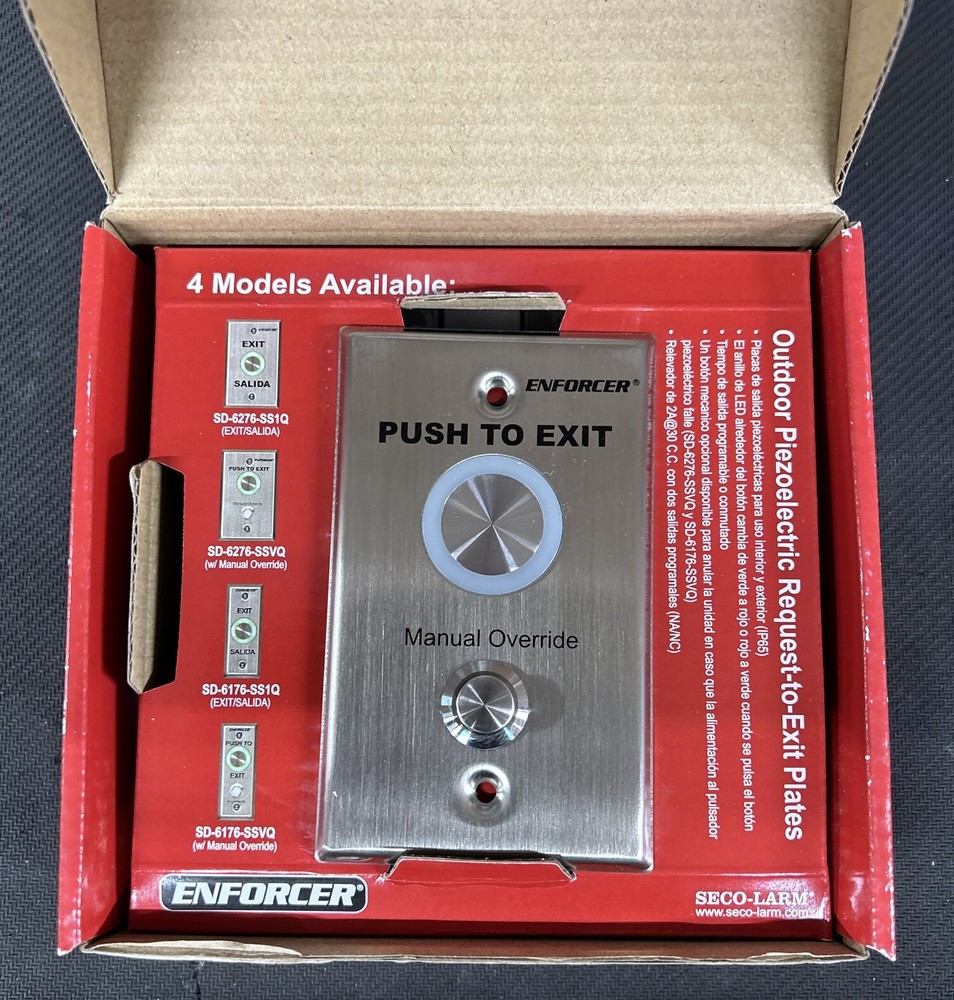 Outdoor Piezoelectric Request-to-Exit Plates