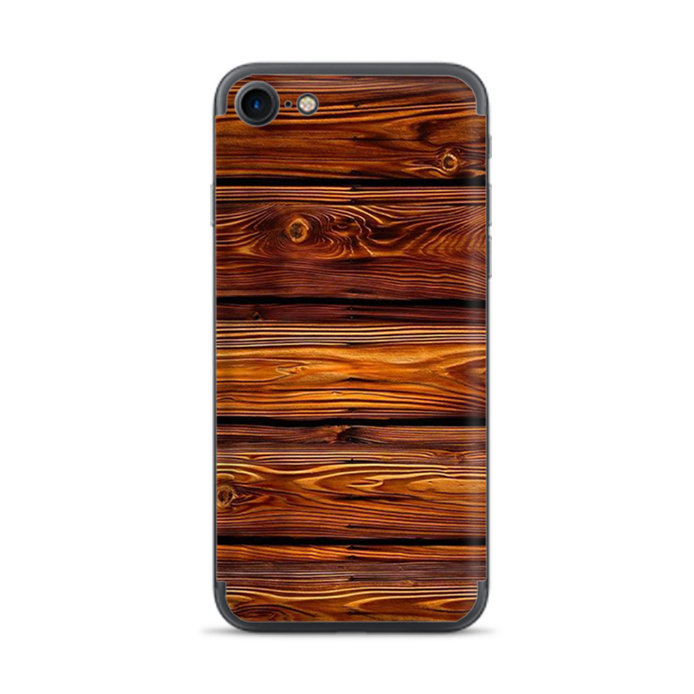 Apple iPhone 7 / 8 Skins Decal Wrap Red Deep Mahogany Wood Pattern