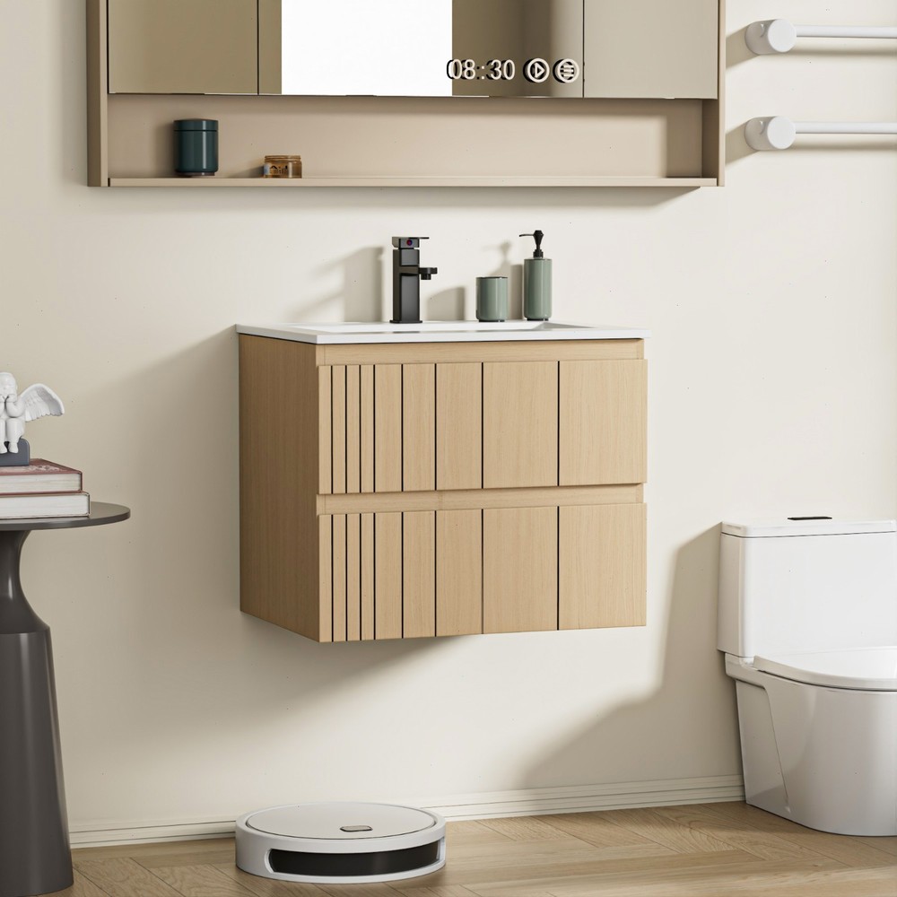 Wall Mounted Bathroom Vanity With Sink