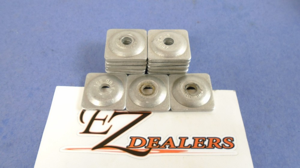 Stud Boy Aluminum Stud Backers 5/16" Hole for 1/4"-20 Stud Threads (13 Pieces)