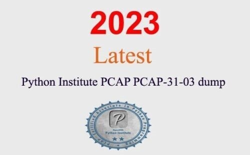 Python Institute PCAP PCAP-31-03 Q&A GUARANTEED (1 month update)