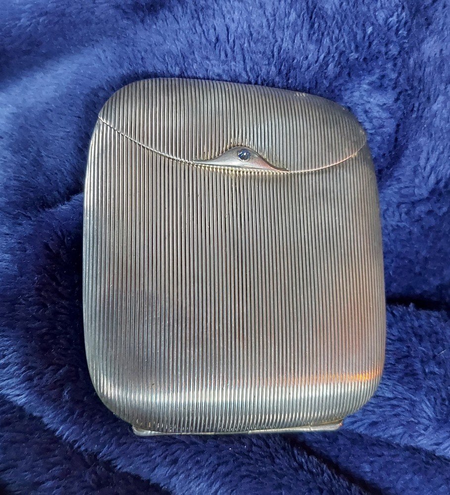 Art Deco Cigarette Case 925 Gresham Spring Hinges 3.6 Oz