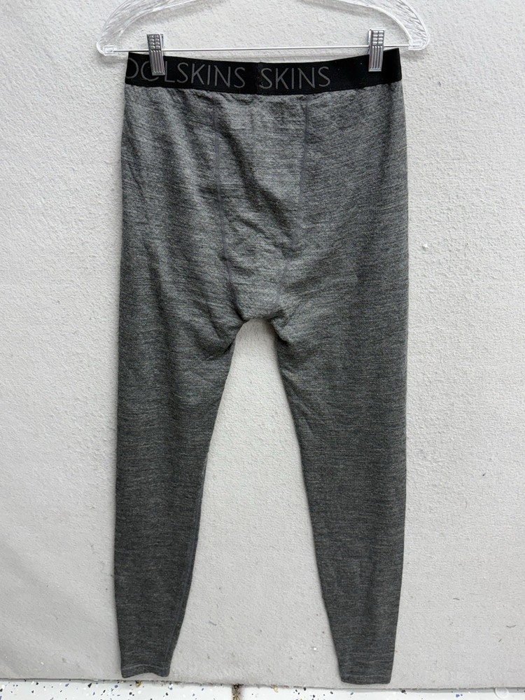Terramar Woolskins Men's Base layer Bottoms Small Gray Merino Wool Blend Pull On