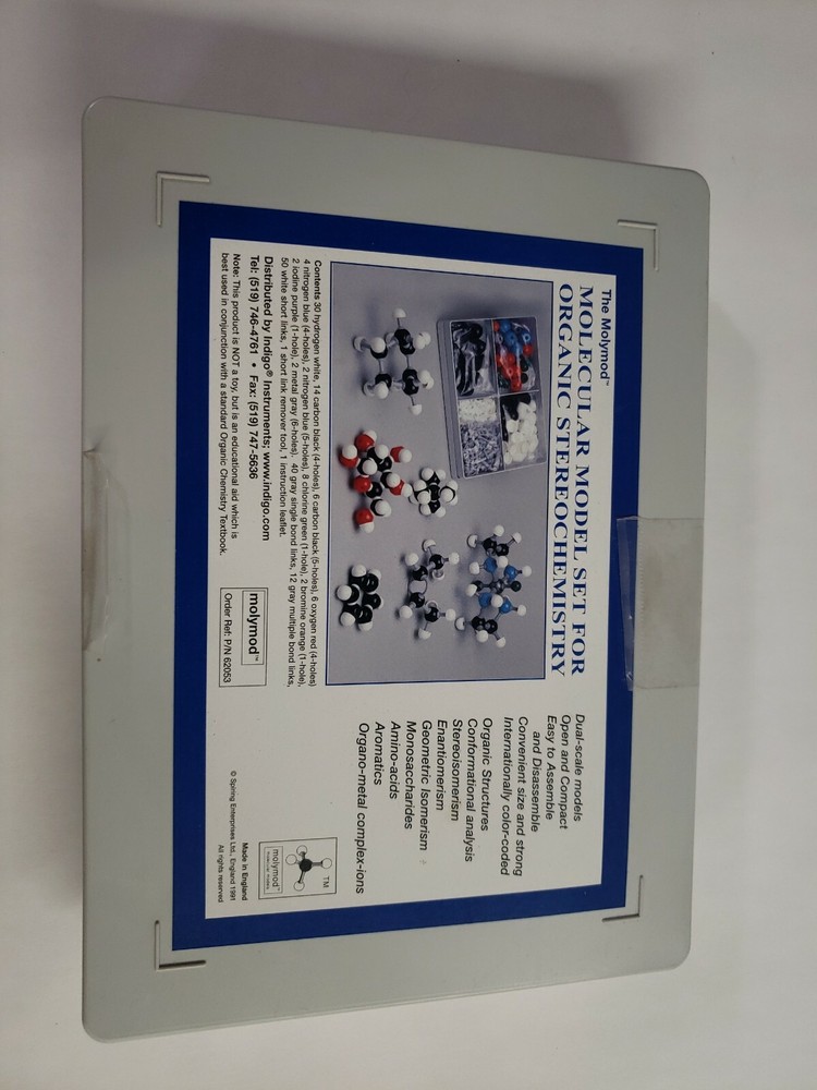Molymod Molecular Model Set Organic Stereochemistry Chemistry Atom Dual Scale