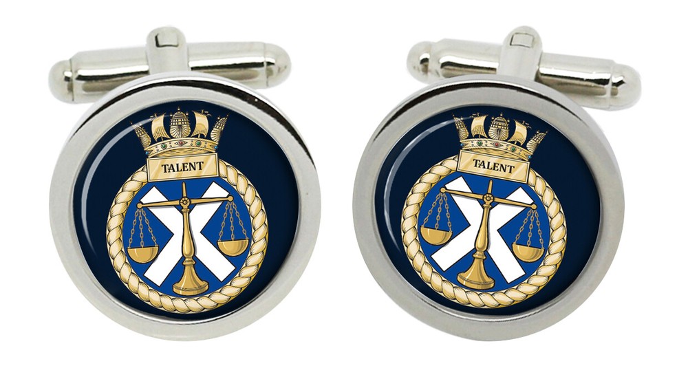 HMS Talent, Royal Navy Cufflinks in Box