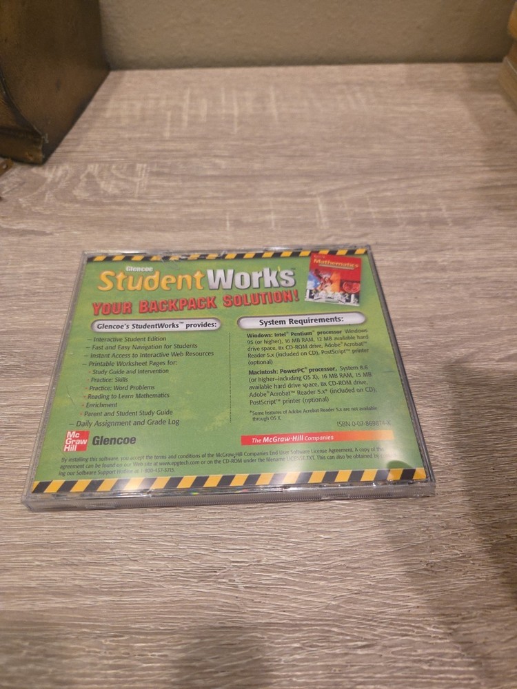Glencoe Mathematics Student Works All-In-One Interactive Student Edition CD