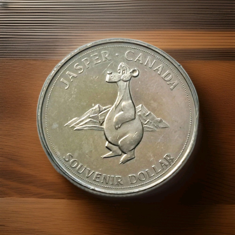 🇨🇦 1977 Jasper, Alberta, Canada $1 Dollar-Trade-Token. NICE TOKEN.