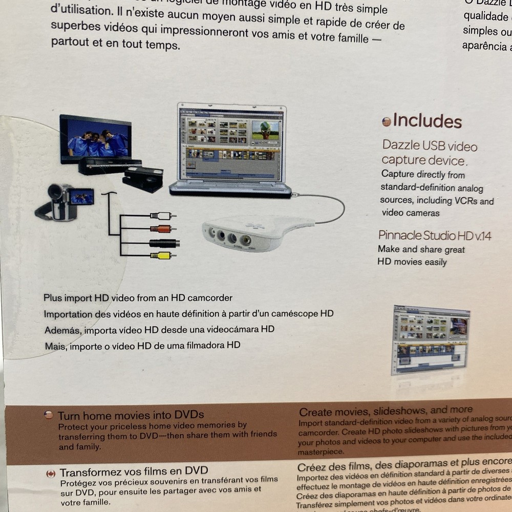 Dazzle Video Creator Plus - Pinnacle Studio DVD Recorder Video Capture Device