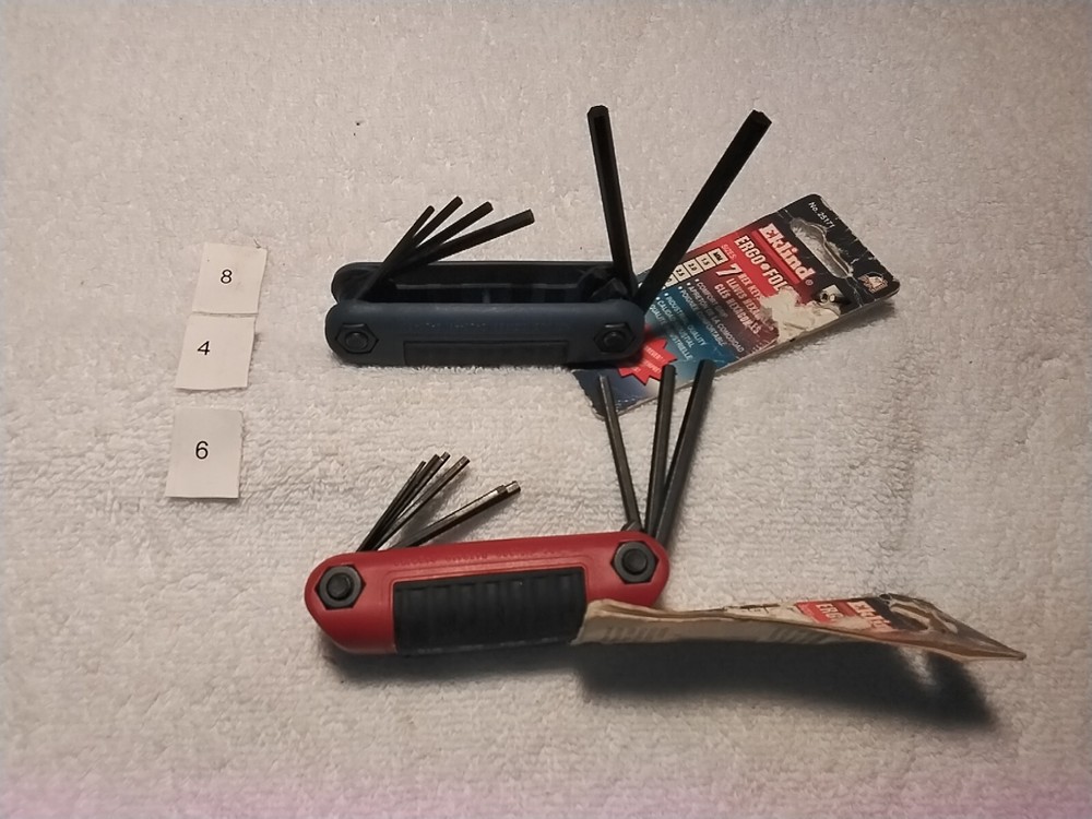 2pc EKLIND FOLDING HEX SET SAE/MM