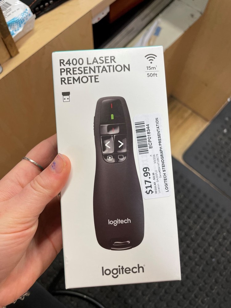 R400 LOGITECH LASER PRESENTATION REMOTE (ECP018344)