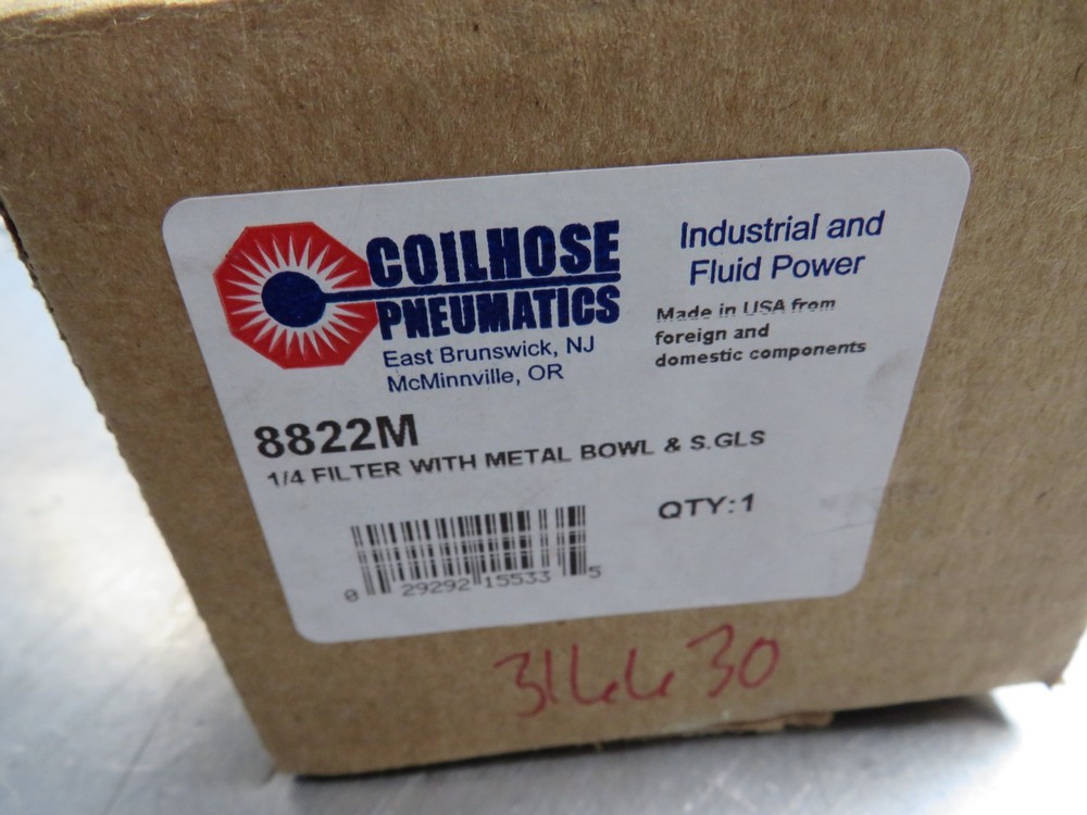 Coilhose Pneumatics 8822M 1/4" Filter