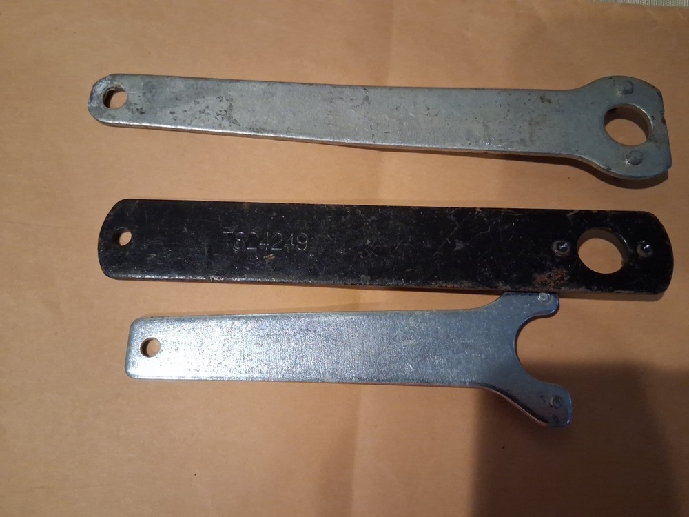 Lot of 3 Spanner Angle Grinder / Other Tool Use Wrenches