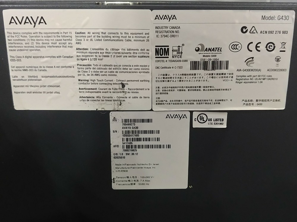 Avaya Model G430 with MM714B
