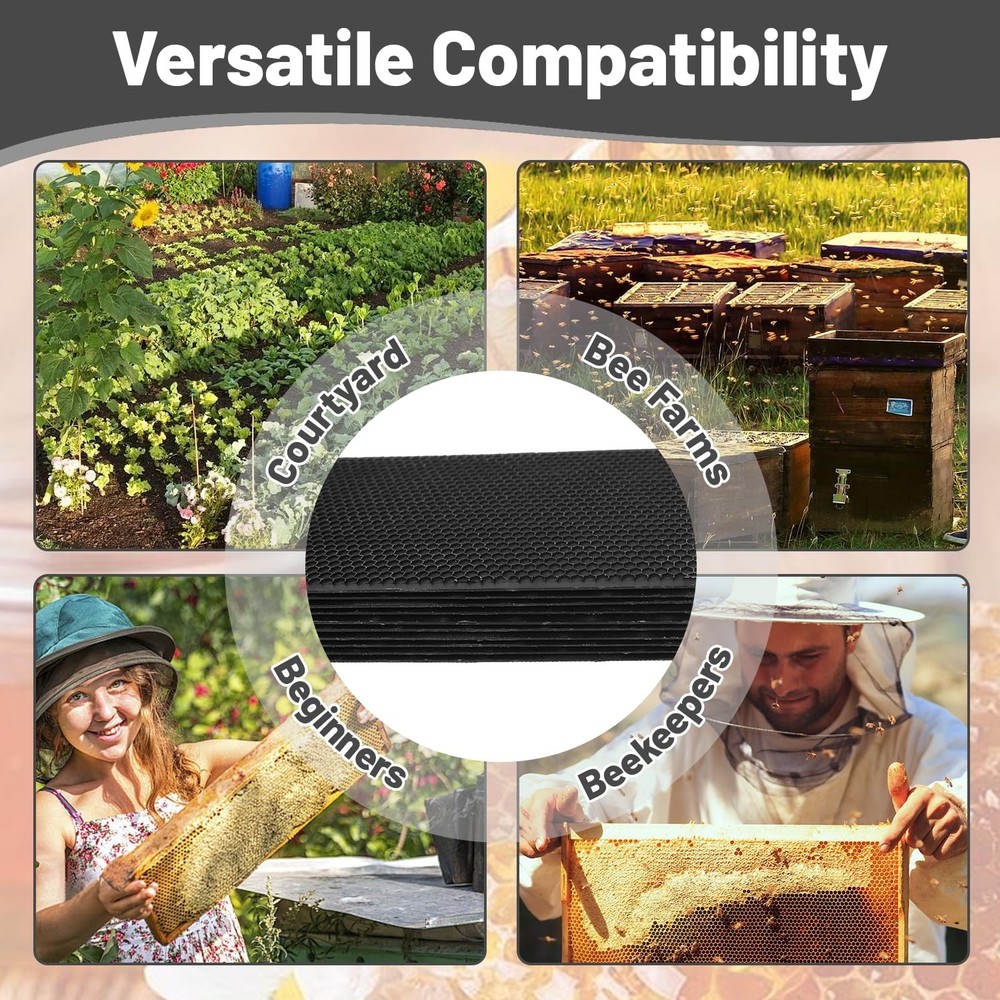 Optimal Beehive Foundation Sheets - 10 Durable Sheets for Effective Beekeeping