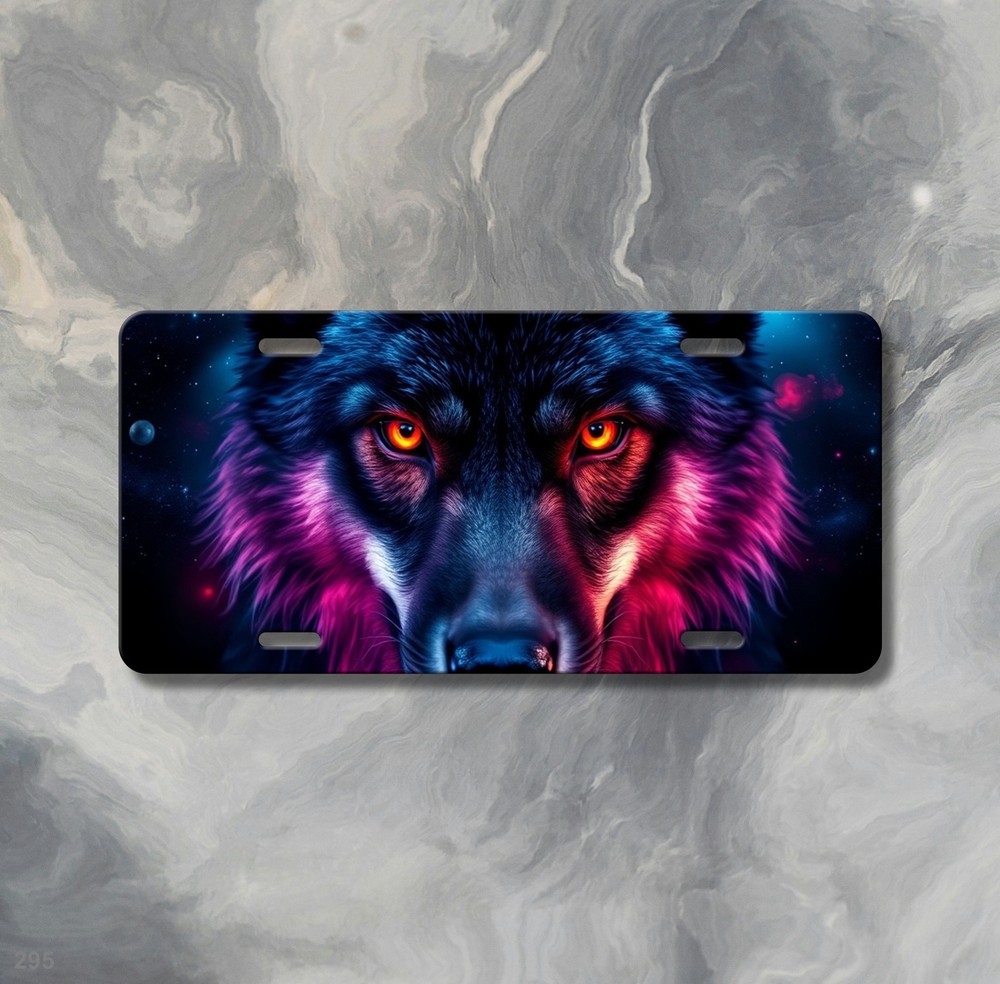 Powerful Wolf License Plate Customizable Decorative Plate Anniversary Gift