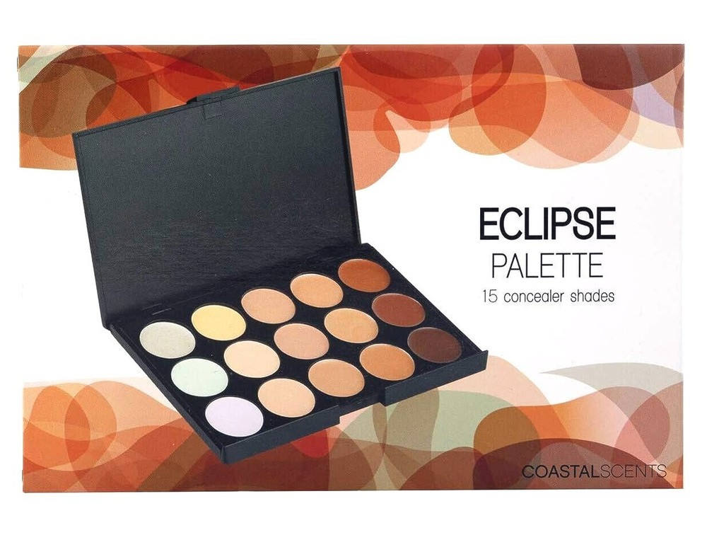 Coastal Scents Eclipse 15 Shade Concealer Compact Palette - Neutralizing PL-026