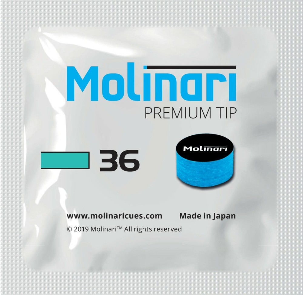 Molinari Premium Pool Billiard CUE TIP - 1 pc - 14 mm