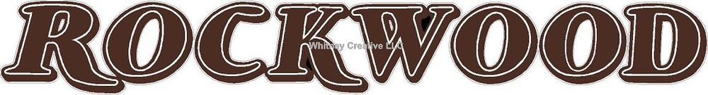 "Rockwood" rv decal graphic 54.2" x 7.3"