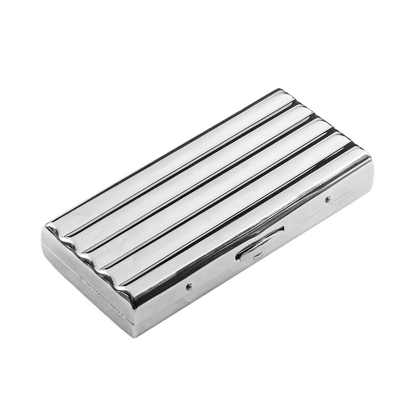 2Pcs Wavy Cigarette Case Moisture-proof Portable Cigarette Case For 10 Cigarette