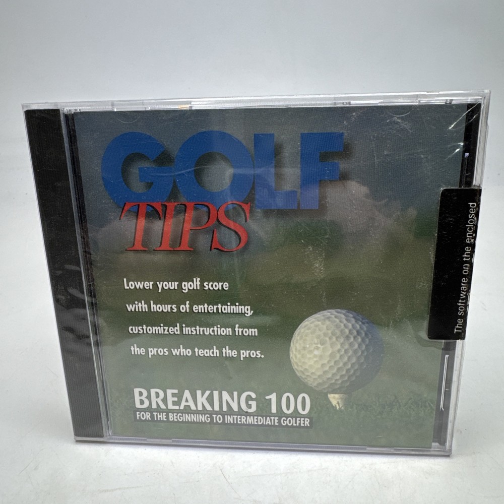 Golf Tips Breaking 100 DiAmar Interactive Beginning -Intermediate Golfer CD-ROM