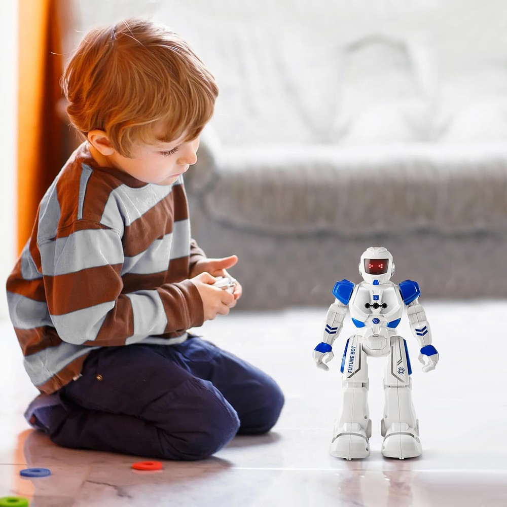 RC Robot Toys for Kids, Gesture Sensing Programmable Remote Control Smart Robot,