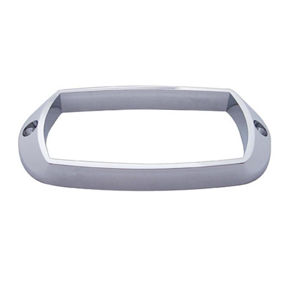 Chrome Rectangular Bezel - Tiger Eye Marker Light
