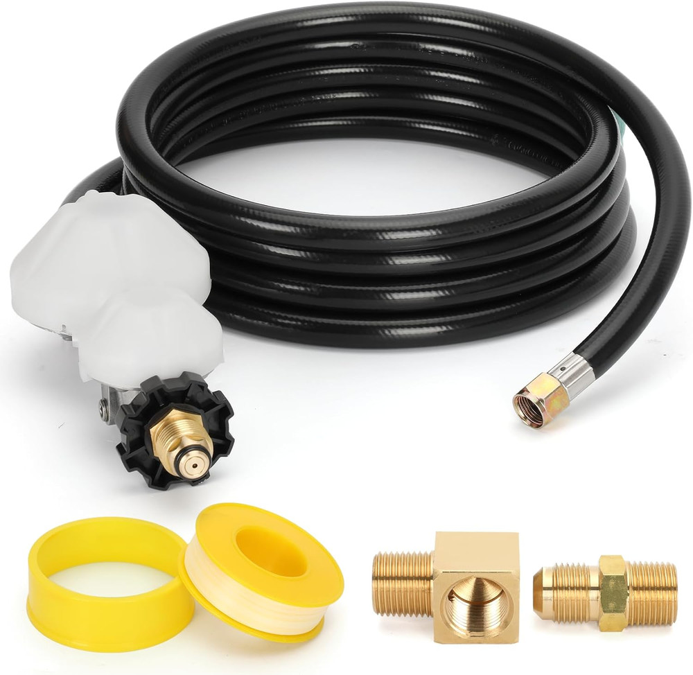 12 FT F273684 Propane Hose with Regulator Compatible with Mr Heater F273684 Budd