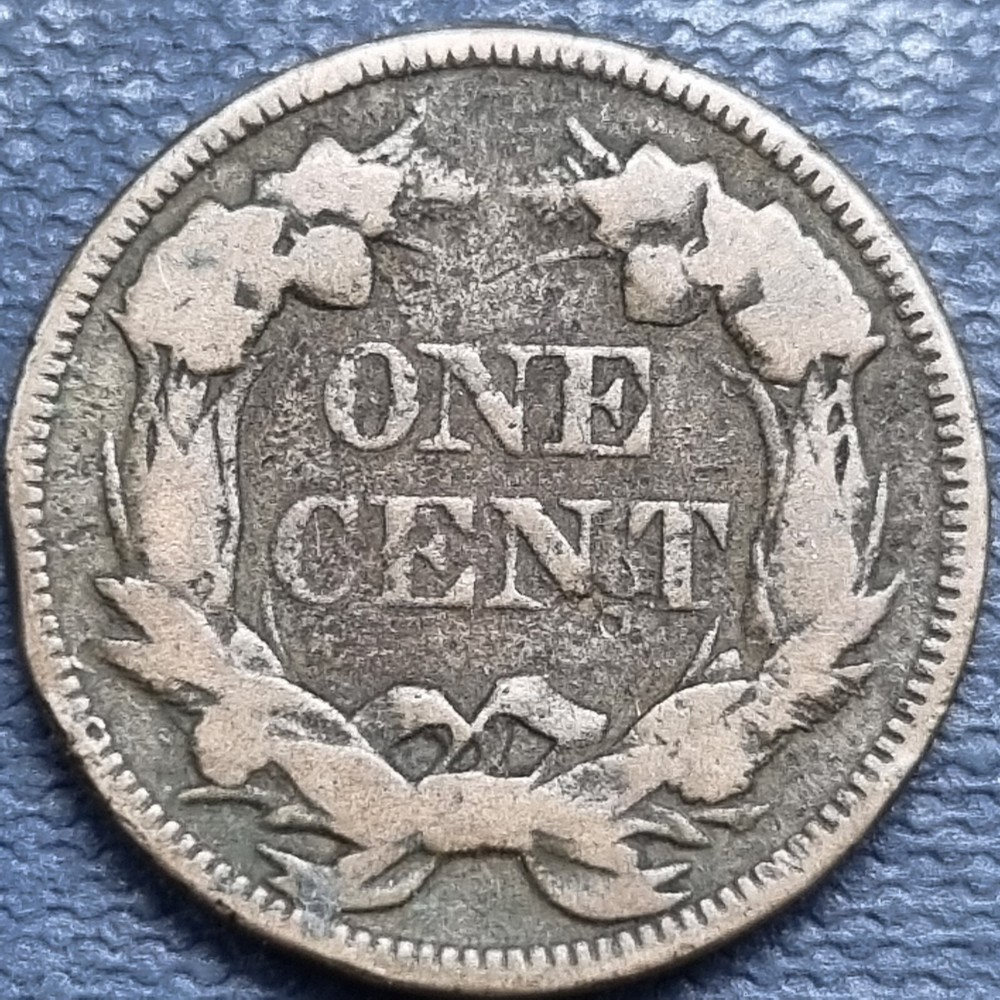 1857 Flying Eagle Cent 1c Better Grade Clashed Dies FS-402 #82542