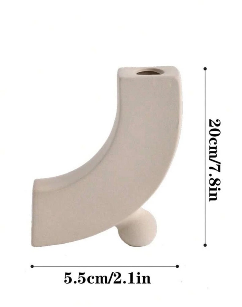 Minimal Abstract Ceramic Vase, Nordic and Boho Style Home Decor